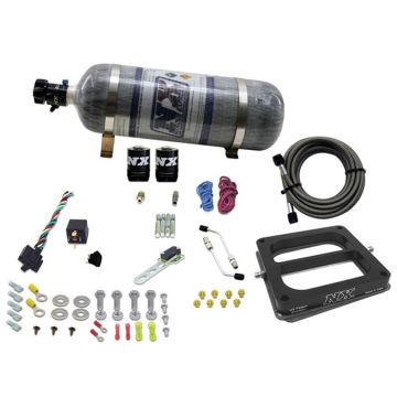 4500 Hitman Dominator Nitrous Plate System 100-150-200Hp with 12Lb Carbon Bottle Nitrous Express NX 40070-12