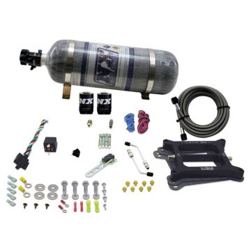 4150 Conventional Plate System Gasoline Pro-Power 100-500Hp with 12Lb Carbon Bottle Nitrous Express NX 50040-12