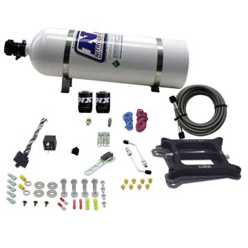 4150 Conventional Plate System Alcohol Pro-Power 100-500Hp with 15Lb Bottle Nitrous Express NX 50045-15