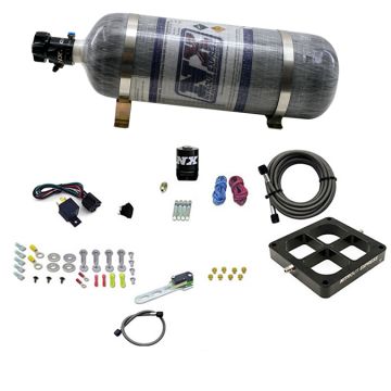 Billet Crossbar Plate System Dry Single Stage 100-500HP 4500 Flange 12LB Nitrous Express NX 66147-12