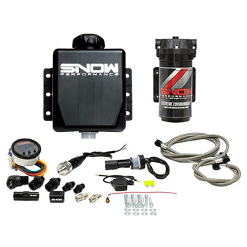 Snow Performance Boost Cooler Forced Induction Progressive Water Methanol Injection Kit Stage 2.5 Stainless Steel Braided Line with Tank