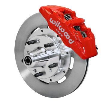 Wilwood 140-10738 Forged Dynapro 6 Hub Vorderes Bremskit 12.19 Rot für Cadillac Chevrolet GMC Pontiac