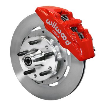 Wilwood 140-12947-R Forged Dynapro 6 Big Brake Front Brake Kit 12.19 Red for Ford