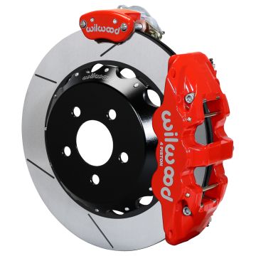 Wilwood 140-13888-R AERO4-MC4 Big Brake Rear Parking Brake Kit 14.00 Red for Ford
