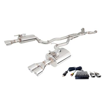 Exhaust system XForce with Varex muffler for Pontiac G8  Chevrolet SS Commodore SS  stainless steel