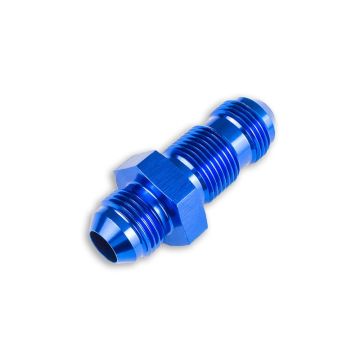 Adapter AN10 JIC bulkhead straight male hose fitting Blue