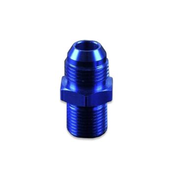 AN4 JIC Flare To M6x1.0 Straight Hose Fitting Adapter Blue
