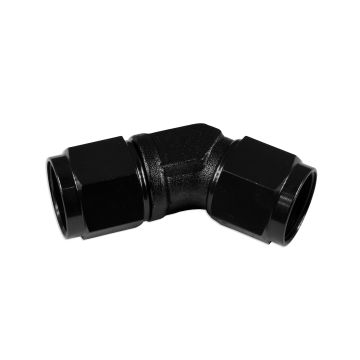 Adapter AN6 45' female-female coupler hose fitting Black