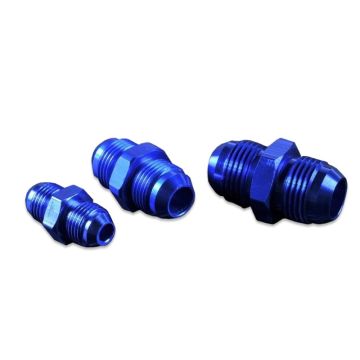 AN6 MALE to AN6 MALE JIC hose fitting adapter Blue