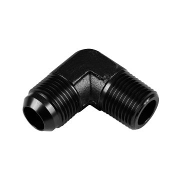 Adapter AN8-1/4 NPT 90' male-male coupler hose fitting Black