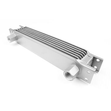 Oil cooler male 7-row Male threads 7/8" (AN10) Silver