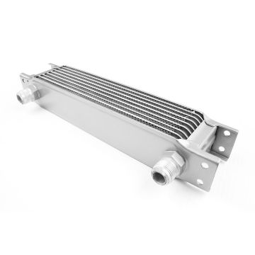 Oil cooler male 9-row Male threads 7/8" (AN10) Silver