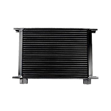 Oil cooler female 25-row Female threads 1/2" Black