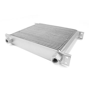 Oil cooler female 30-row Female threads 1/2" Silver