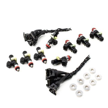 Deatschwerks Bosch EV14 zestaw 8 wtryskiwaczy paliwa 1500cc/min, Chevrolet Silverado 1500 & GMC Sierra 1500 2000-13 Gas V8 4.8L/5.3L/6.0L/6.2L Excl Flex Fuel