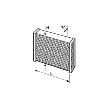 Setrab Proline Ladeluftkühler Netz 316x382x70mm
