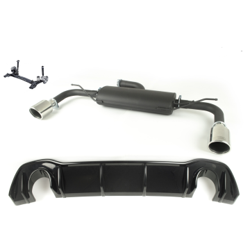 Sport muffler exhaust for VOLKSWAGEN GOLF VIII 2019 HATCHBACK