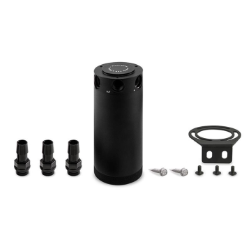 Mishimoto MMBCC-CBTHR-XLBK Baffled Catch Can 3-Port Universal XL Black