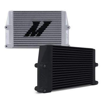 Mishimoto MMOC-SSO-10BK Heavy-Duty Oil Cooler 10" Same-Side Outlets Black