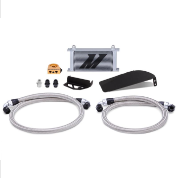 Mishimoto MMOC-CTR-17TSL Thermostatic Oil Cooler Kit for Honda Civic Type R 17+ Silver