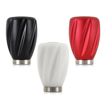 Mishimoto MMSK-TWST-RD Steel Core Twist Shift Knob Red Aluminum