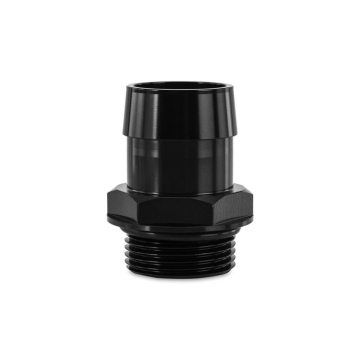 Mishimoto MMFT-16ORB-114BK Hose Barb Aluminum Fitting -16ORB to 1 1/4" Black