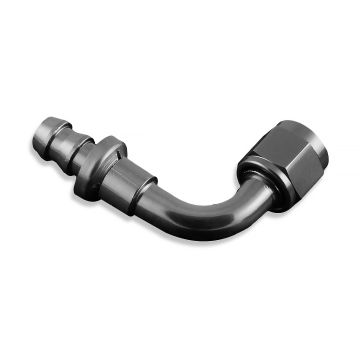 Spitze 90' AN8 Push-On Schwarz