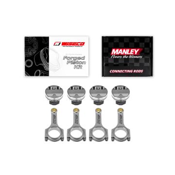 Schmiedekolben Wiseco + Pleuelstangen Manley für Nissan 180SX 200 SX SR20DE SR20DET 2.0l 16V 86.25mm CR 9.1-9.25