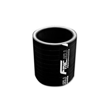 Straight silicone Coupler 16mm Black 15cm