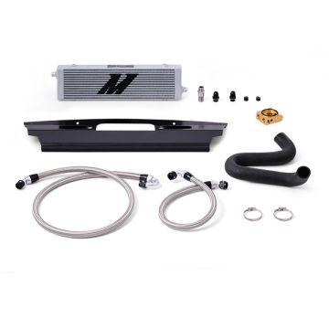 Mishimoto MMOC-MUS8-15T Thermostatic Oil Cooler Kit for Ford Mustang GT 15-17 Silver