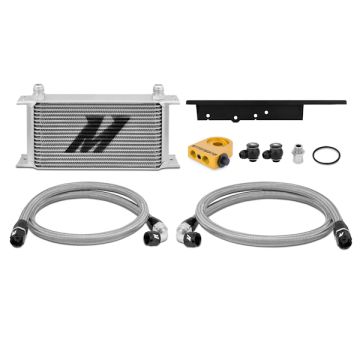 Mishimoto MMOC-350Z-03T Thermostatic Oil Cooler Kit for Nissan 350Z 03-09 Silver