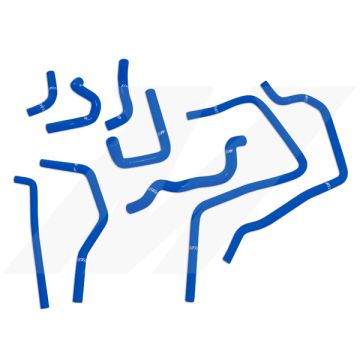 Mishimoto MMHOSE-SUB-ANCBL Silicone Ancillary Hose Kit for Subaru WRX 02-05 Blue