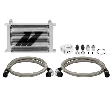 Mishimoto MMOC-UH Universal 25 Row Oil Cooler Kit Silver