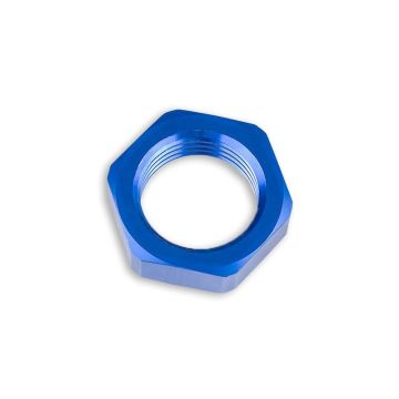 AN-4 AN4 (7/16 UNF) Adapter JIC bulkhead hex nut Fuel Oil Hose Fitting Blue