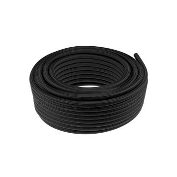 STEEL BRAIDED RUBBER HOSES BLACK AN12