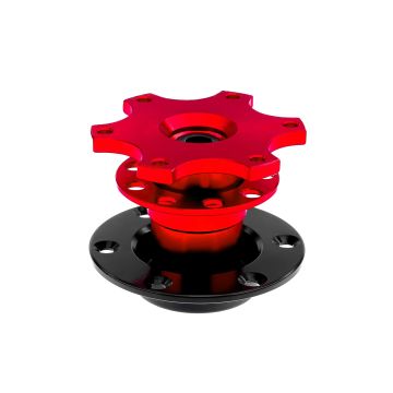 JRspec steering wheel quick release hub Red