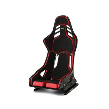 Recaro Sitz Podium CF Größe L mit Integriertem Airbag Links Schwarz und Rot