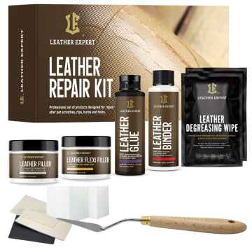 Leather Expert Repair Kit leather hole crack tear and damage repair set 150ml