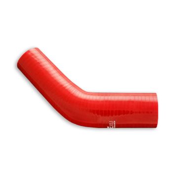Silicone reducer elbow 45' 41/51mm Red