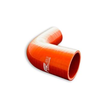 Silicone reducer elbow 90' 35/48mm Orange