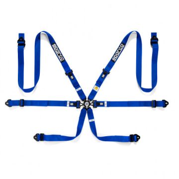Sparco Gurtzeug 6-Punkte 2" Blau FIA Genehmigt 8853-2016