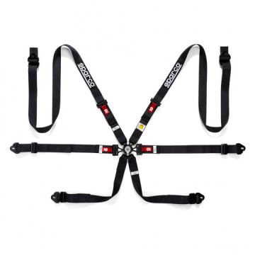 Sparco Gurtzeug 6-Punkte 2" Schwarz FIA Genehmigt 8853-2016