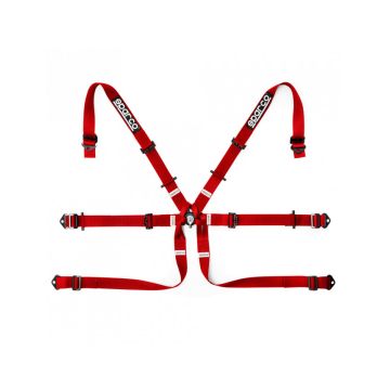 Sparco Gurtzeug 6-Punkte 2" Formel Rot FIA Zugelassen 8853-2016