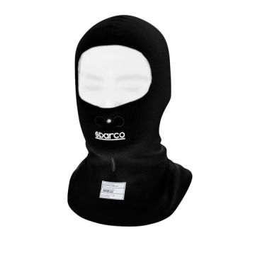 Sparco Pista Sturmhaube Schwarz FIA 8856-2018 und SFI 3.3 zugelassen