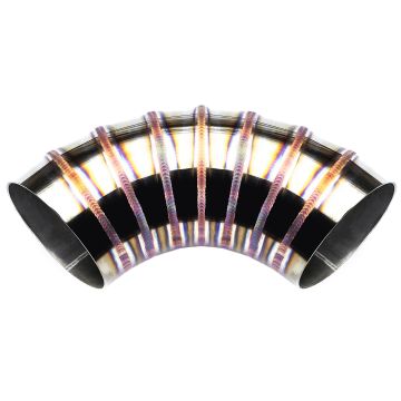 Spawane kolanko nierdzewne 90' 51mm welding porn