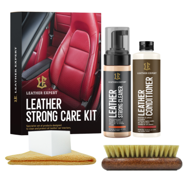 Leather Expert Strong Care Kit leather cleaning and conditioning set 200ml+250ml 450ml