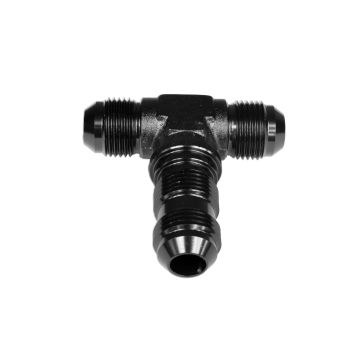 TEE BULKHEAD MALE/MALE/MALE AN10 Black