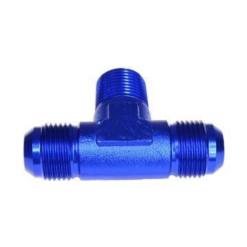 TEE MALE/MALE/MALE AN4-1/8 NPT-AN4 Blue