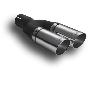 Universal Exhaust Tail Pipe Muffler Tip round 60mm lenght 220mm mounting diameter 50mm