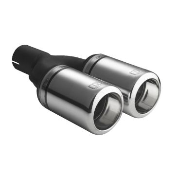 Universal Exhaust Tail Pipe Muffler Tip round 80mm lenght 160mm mounting diameter 50mm